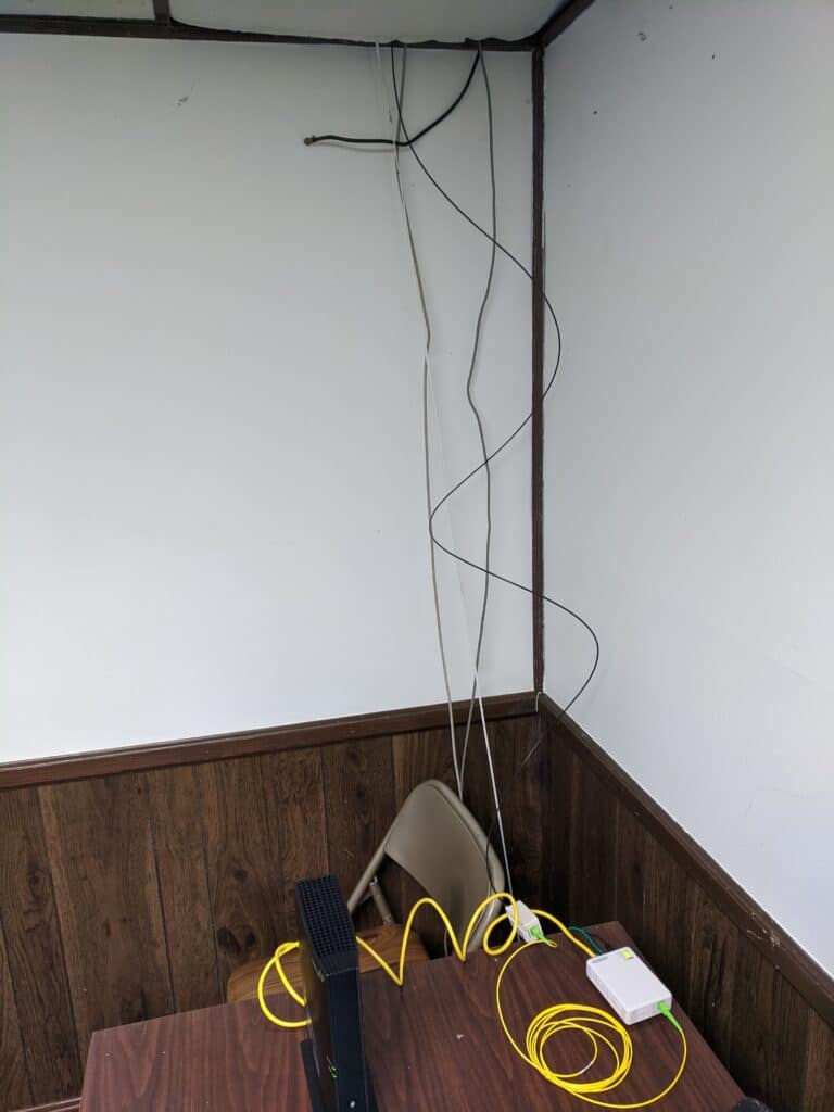 Fiber Cable in home